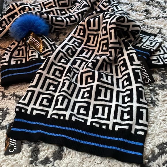 Mitchie’s Matchings knit & fox fur designer winter outerwear set SO SOFT! - Picture 4 of 7